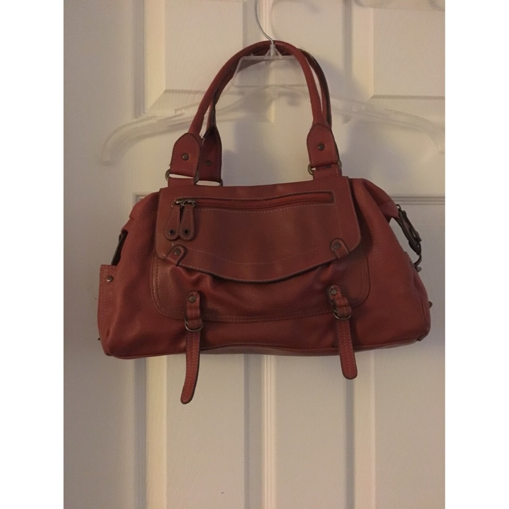 Red handbag